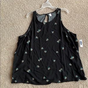 NWT Old Navy Daisy Print Sleeveless Top